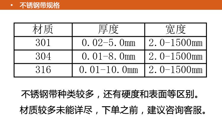 不锈钢带工艺说明