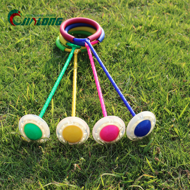 电子发光闪光跳QQ炫舞跳跳球跳脚球活力蹦蹦球成人儿童健身玩具