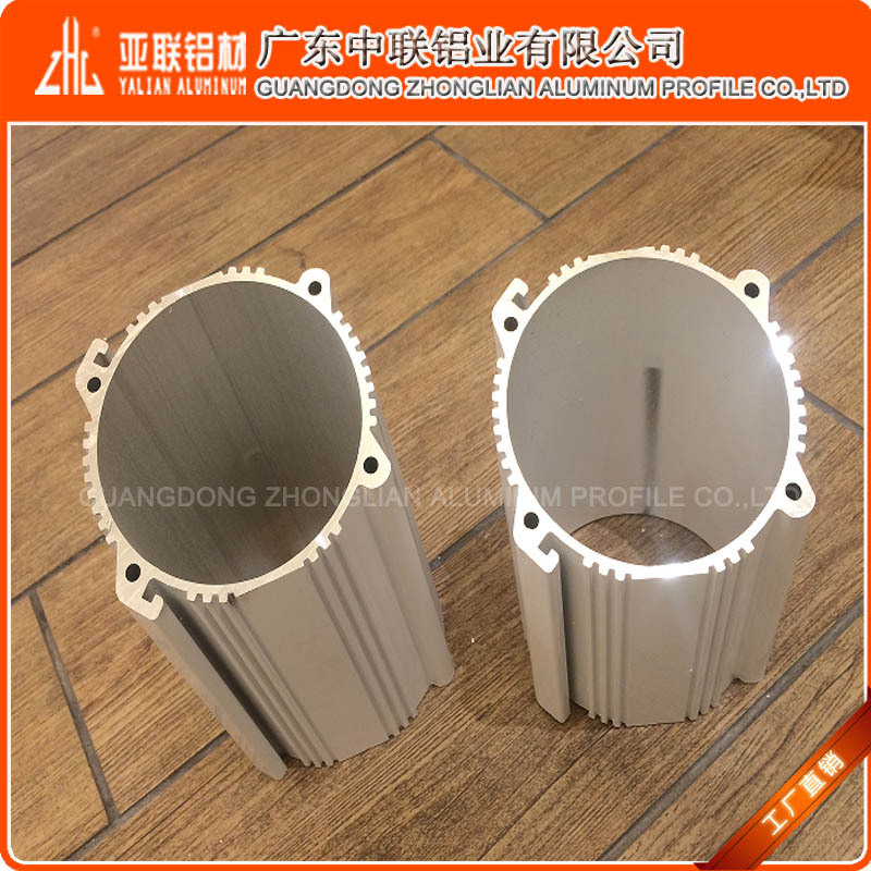 佛山厂家直供6063-T5铝合金圆管型材 铝太阳花散热器型材