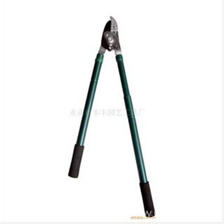 丰丰供应黑绿色园艺剪刀 定制高质量直头弯镀铬高枝园林剪