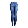 Slim stretch jeans autumn new trousers cross stitch stitching