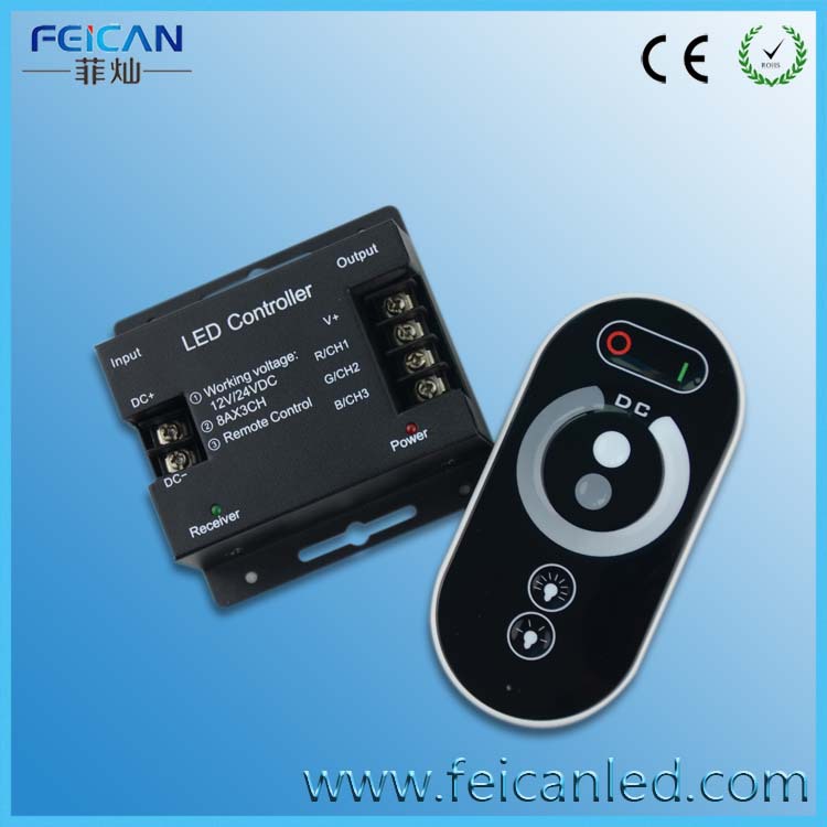 LED全觸摸控制器 色溫控制器 七彩控制器 鐵殼控制器FC-Touch6-V2