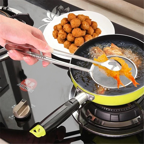 Kitchen Tools Stainless Steel Colander Oil Fishing Fried Food Fishing Oil Spoon Fishing Tofu Powder Sieve Filter Food Oil Clamp