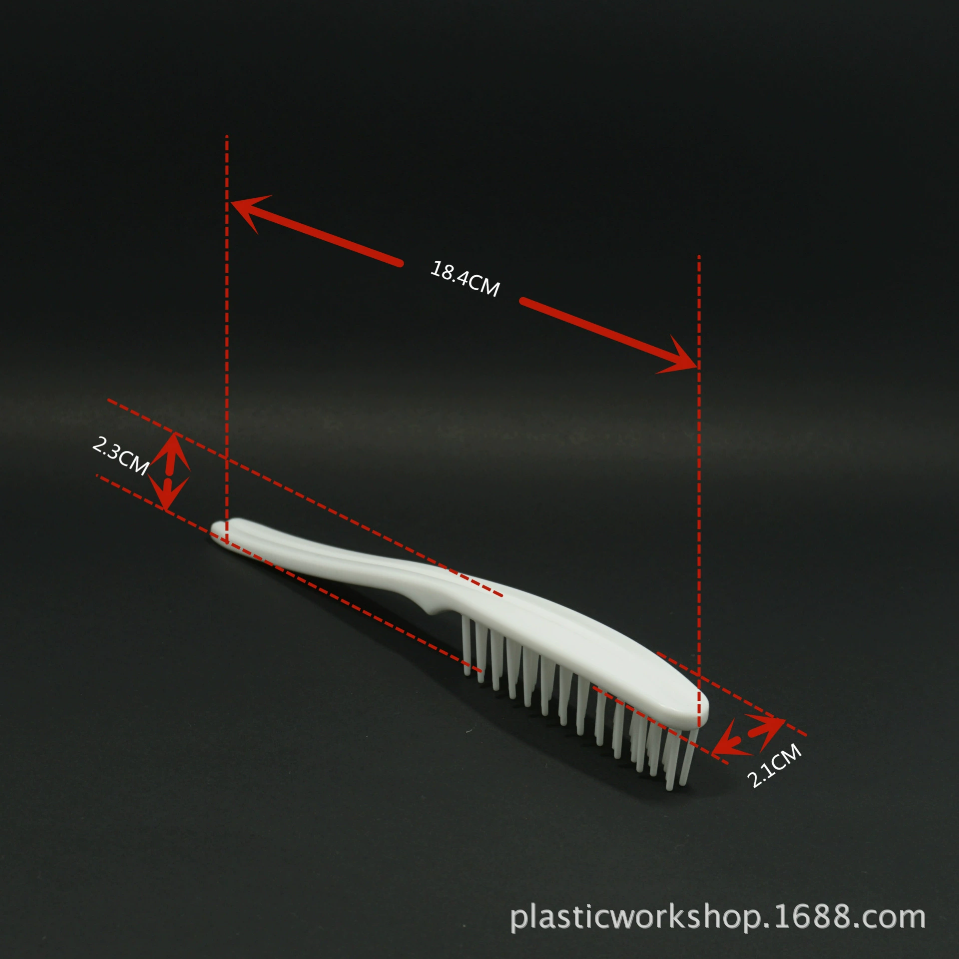 Япония туристический отель Одноразовая расческа пластиковая длинная ручка маленькая Расческа Щетка для волос Оптовая печать логотипа