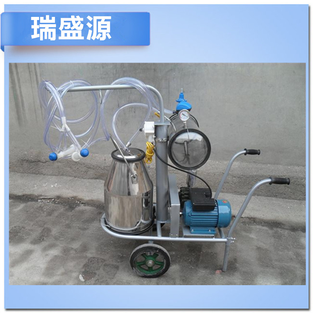 养殖设备挤奶机配件 真空泵小型手推车奶牛挤奶机吸奶器