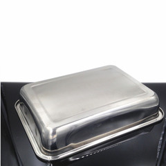 7CM thickened stainless steel square plate, deepened tray, rectangular plate, commercial rice plate, flat plate, dish basin, dinner plate