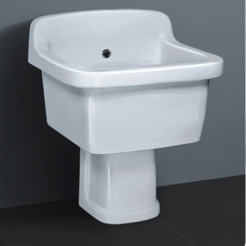 SALOCRUA大号拖布池带柱 陶瓷大号方形拖布桶 611/605|ms