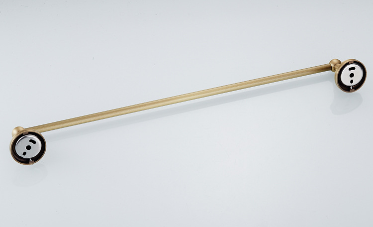 欧式全铜仿古单杆毛巾架复古五金卫浴挂件一件代发货批