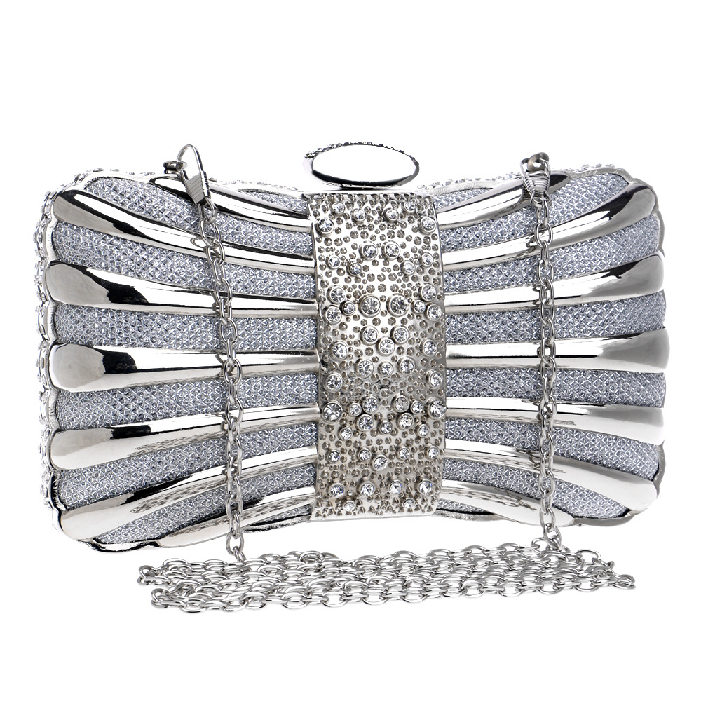 Fashion Metal Evening Bag Women Evening Banquet Bag Dress Clutch Bag display picture 11