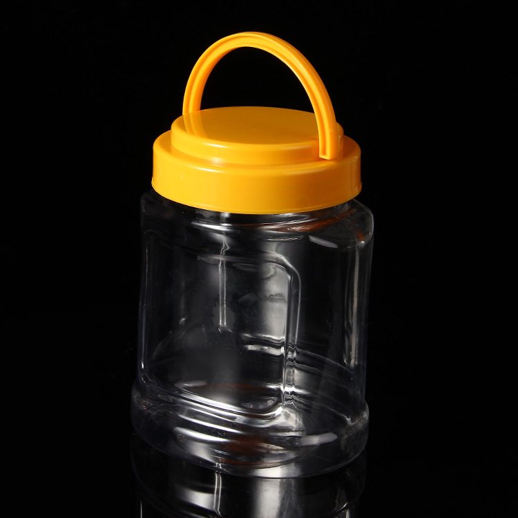 厂家供应 PET塑料瓶 大容量800ml密封保鲜罐食品包装罐