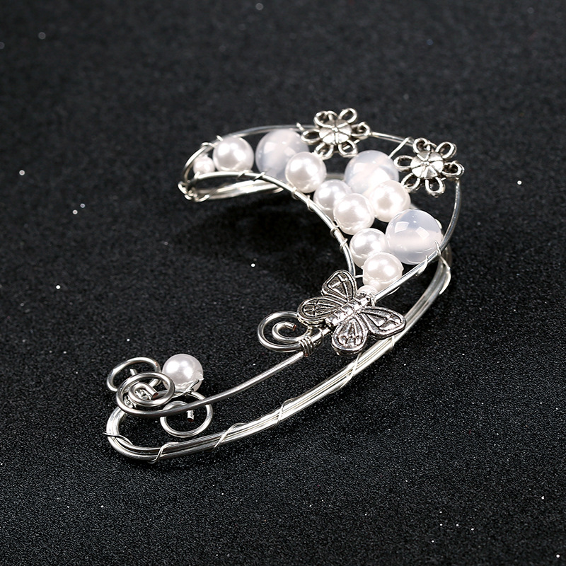 (Un gran número de en stock) Amazon popular Qingqiu Fox leyenda mismo elfo pendientes sin perforado hembra clip de oreja