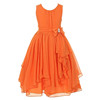 American children dress sleeveless Chiffon Dress skirts in the big girl flounced irregular skirt dress