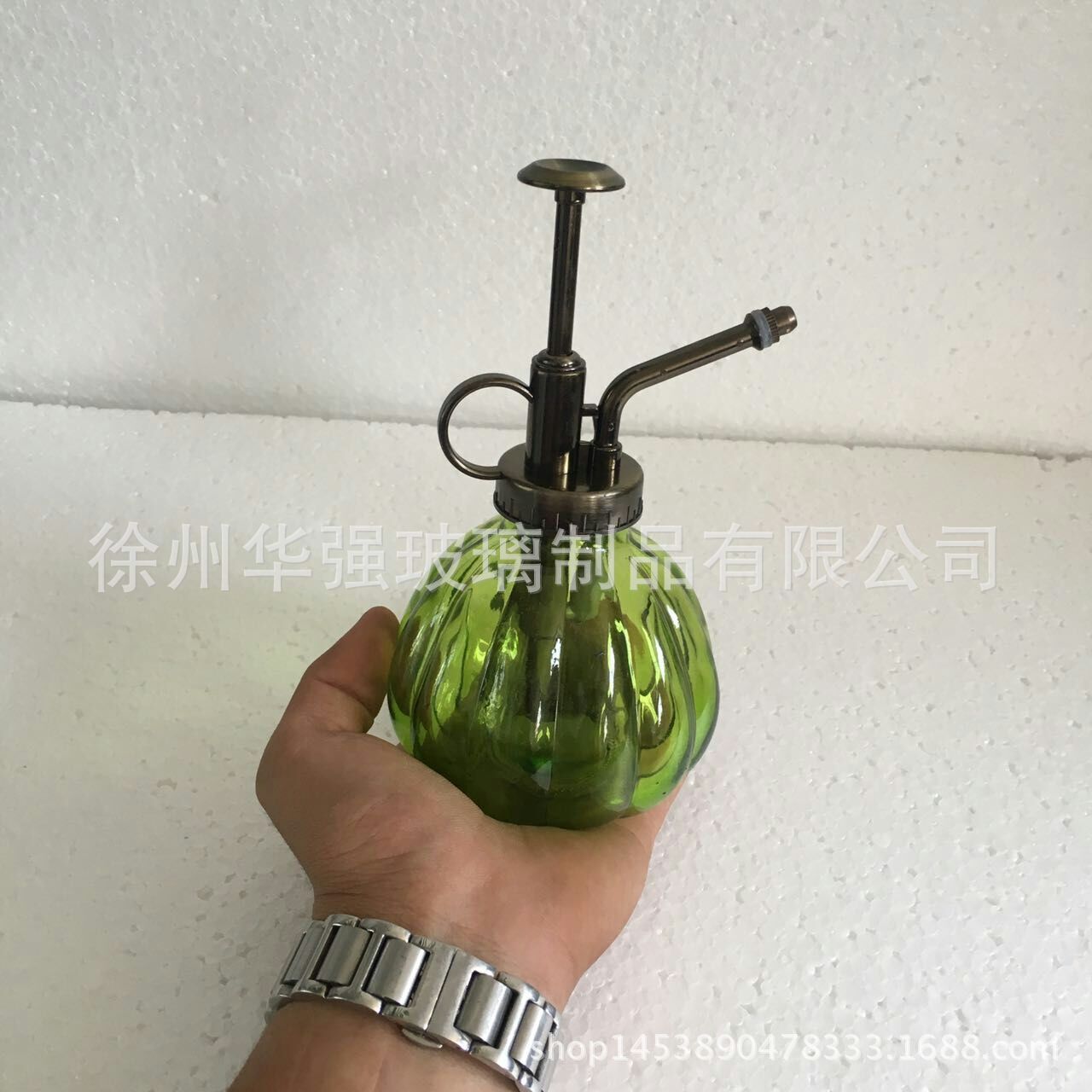 五彩南瓜小洒水壶多色玻璃花园喷壶 工艺品喷雾壶