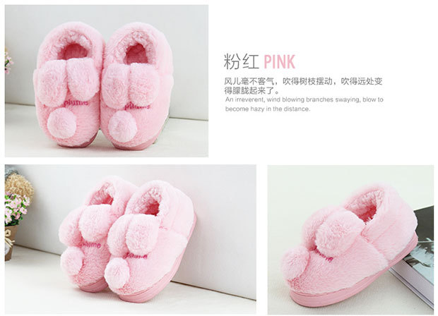 Pantoufles enfants en suède pour hiver - semelle caoutchouc - Ref 1014183 Image 12