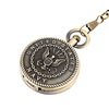 Classical pocket watch in the bronze and iron chain siege small bird shield retro pocket watch