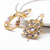 High-end jewelry solar-powered, earrings, European style