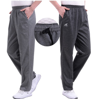 夏薄中老年运动裤男宽松松紧腰款休闲裤大码爷爷长裤爸爸夏装裤子|ms