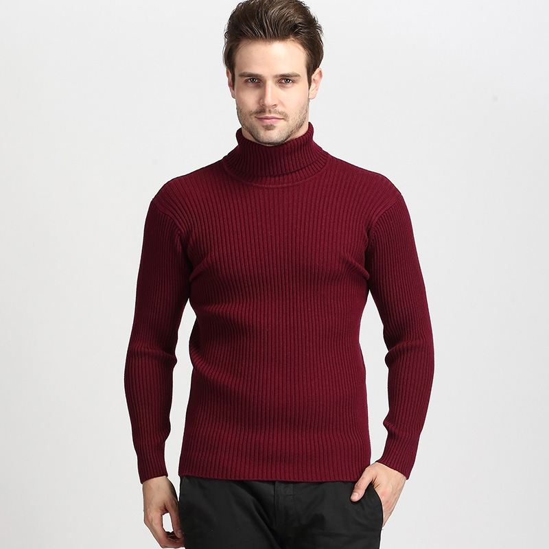 Winter Men's Pullover Turtleneck Sweater Men's Clothing