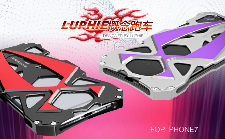 Luphie Roadster Sports Car Luxury Aluminum Metal Case Cover for Apple iPhone 7 Plus & iPhone 7