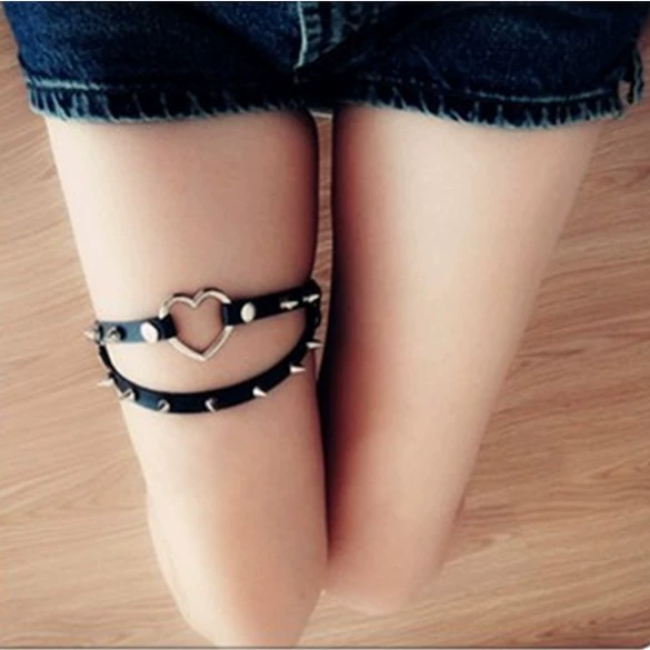 Серия Oummichelle Love, пояс для ноги Penchu Harajuku, дерзкое модное кольцо на ногу для хип‑хоп ночных выступлений (Европа и США)