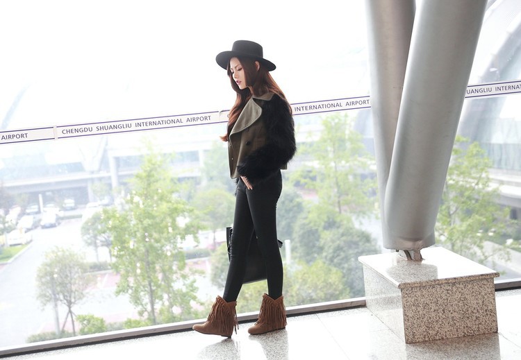 Bottes femme en PU artificiel - Ref 3355230 Image 17