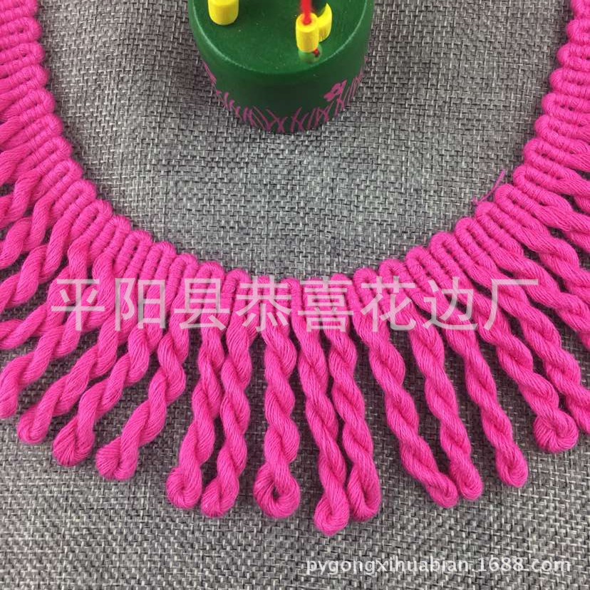 6公分纯棉流苏绳