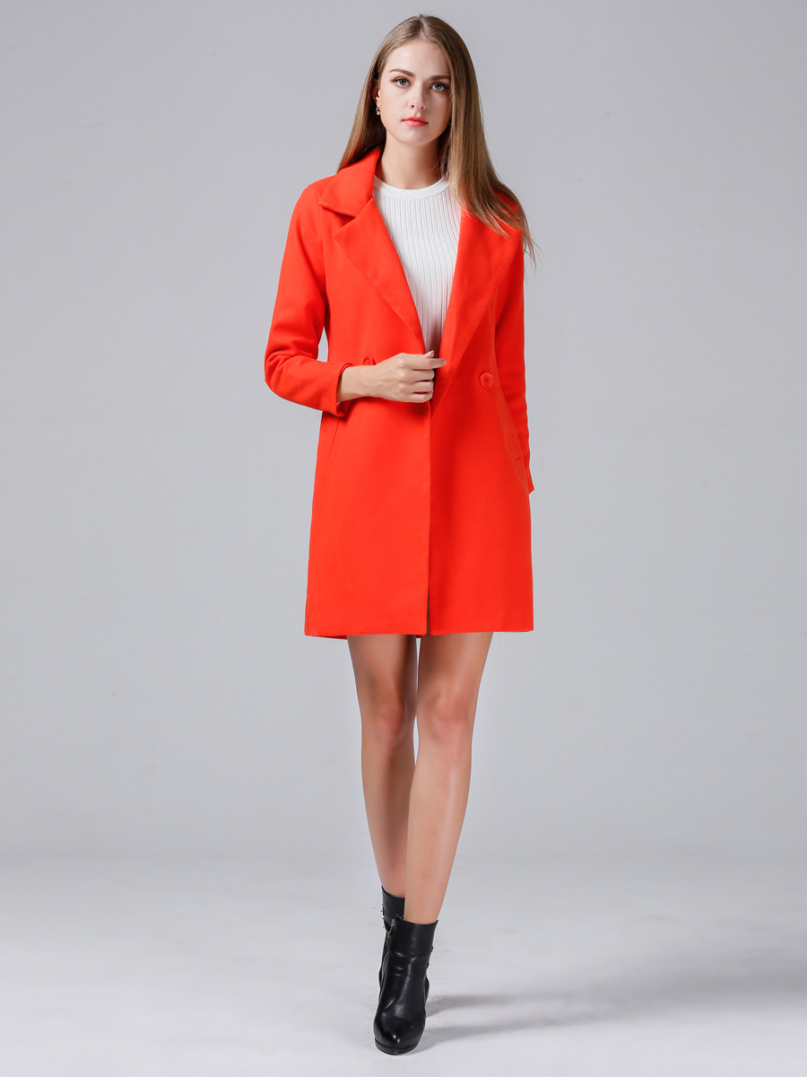 fashion mid-length thick woolen coat   NSJR33417