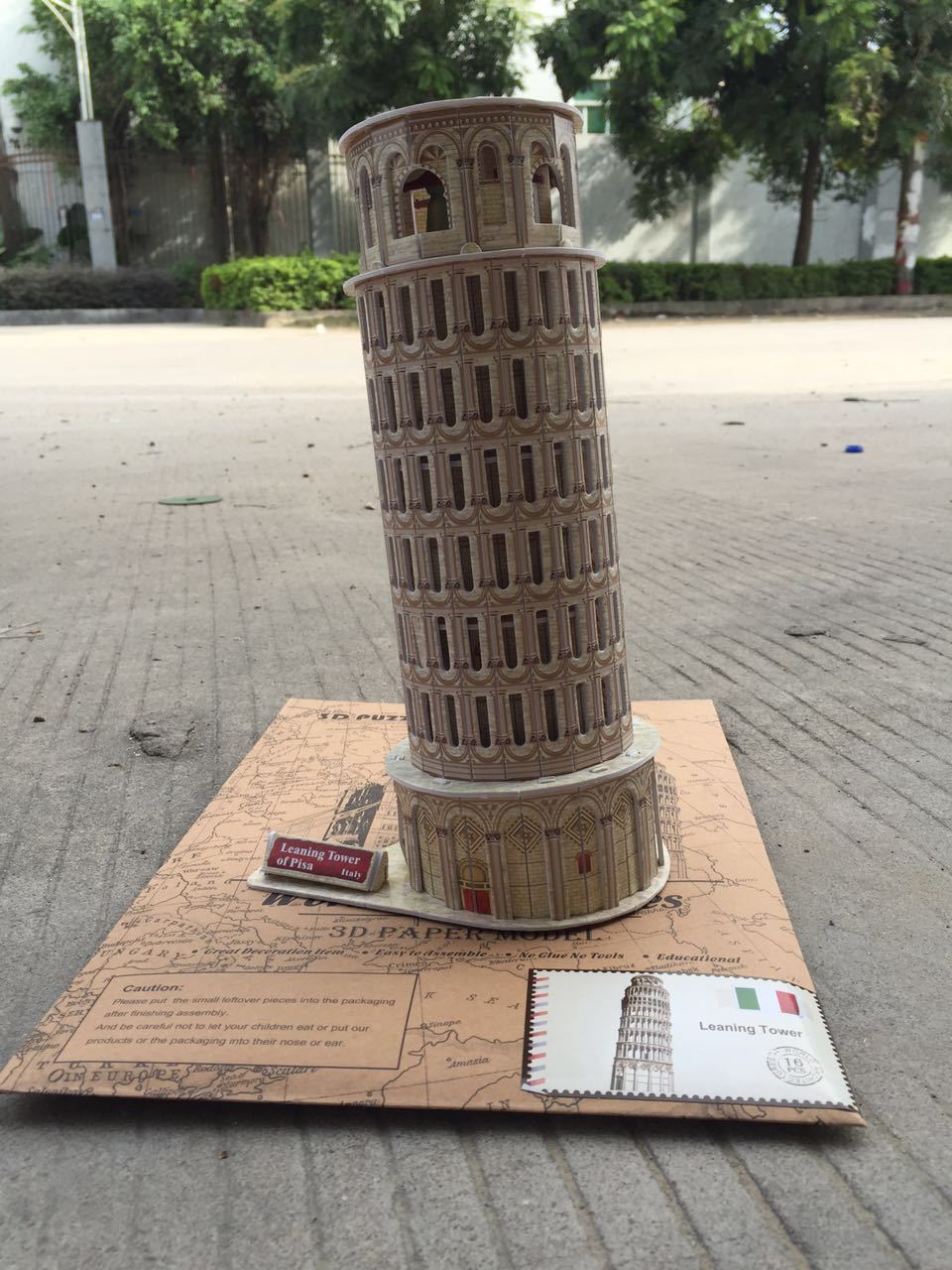 Rompecabezas tridimensional de papel 3D para niños DIY modelo de construcción pantalla Bo porcelana Eiffel creativo juguetes educativos hechos a mano