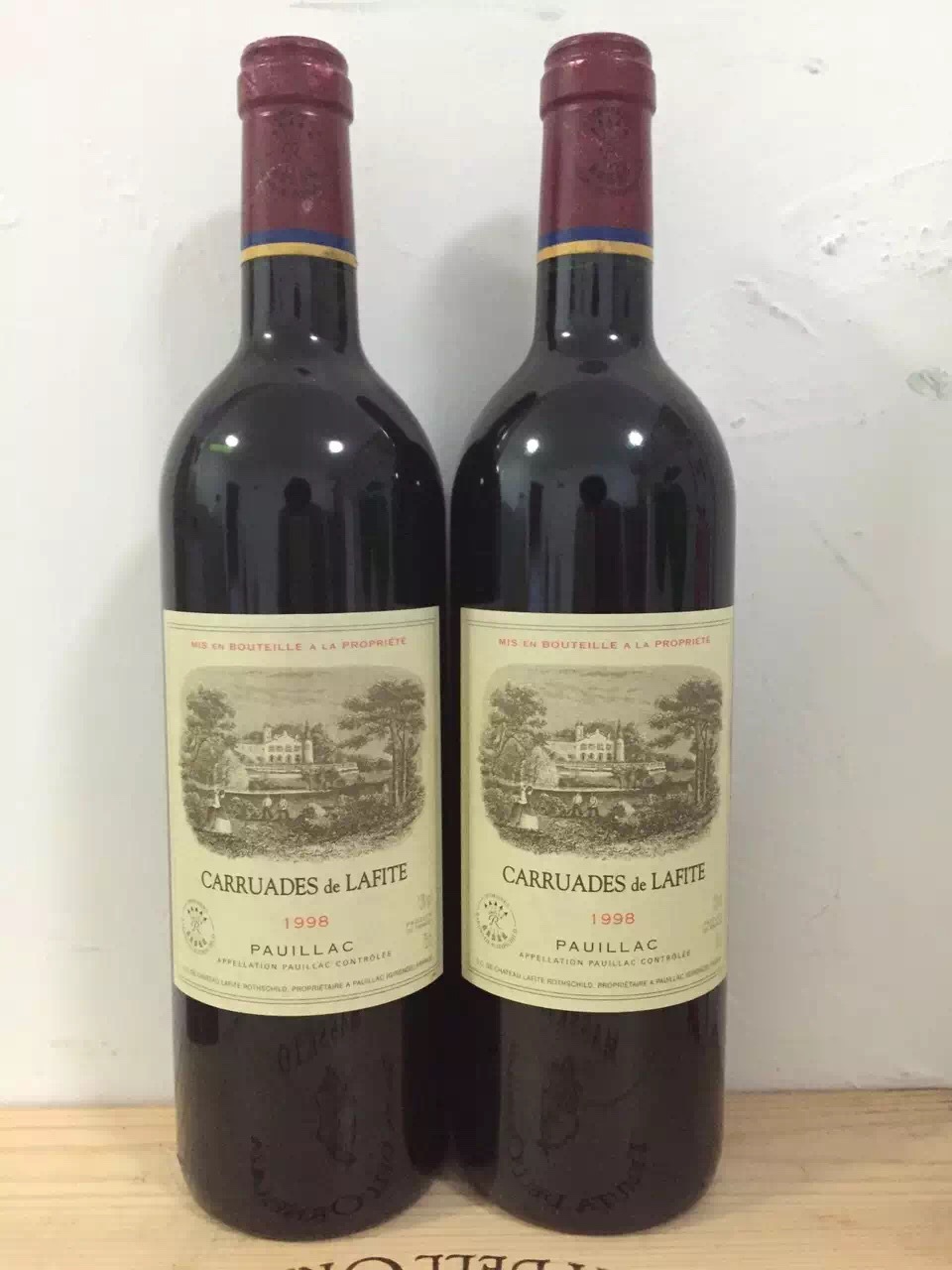 1998年小拉菲/拉菲副牌干红葡萄酒Carruade de Lafite拉菲珍宝