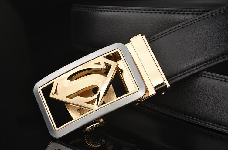 Cinto de pele para homem com fivela automática estilo moda_voghion.com