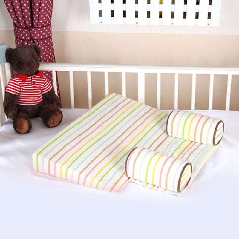 日本原單純棉寶寶防吐奶溢奶枕多功能孕婦枕頭f防側翻枕組合套裝