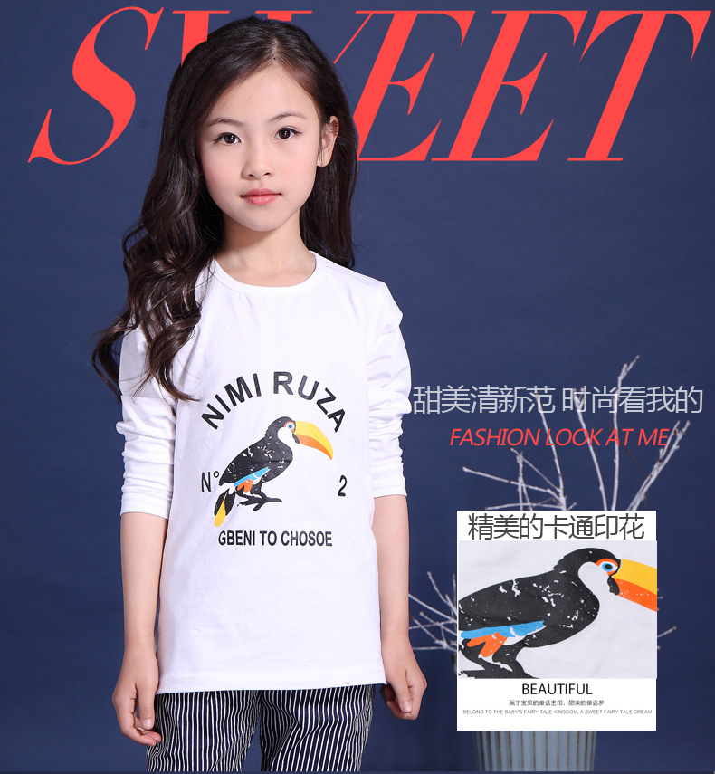 小鸟T恤详情页1