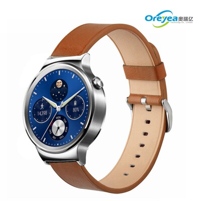 适用于华为watch2手表表带真皮huawei 智能运动手腕带20mm厂家