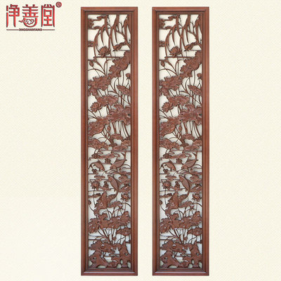 特价 东阳木雕挂件仿古中式隔断玄关装饰画实木雕刻客厅背景装饰|ms