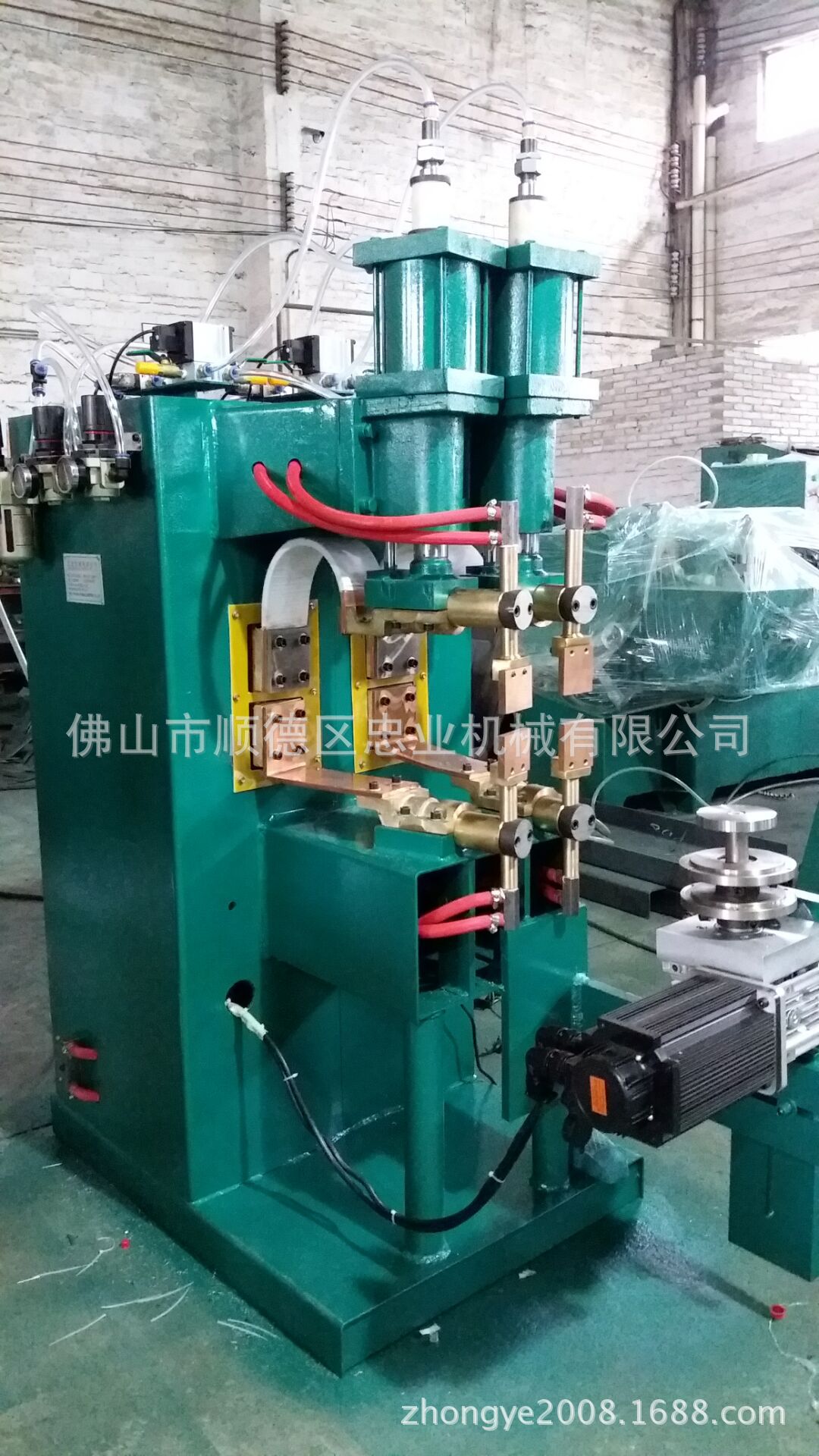 /广东新款双焊嘴中环碰焊机/风扇网罩双中环圈碰焊机