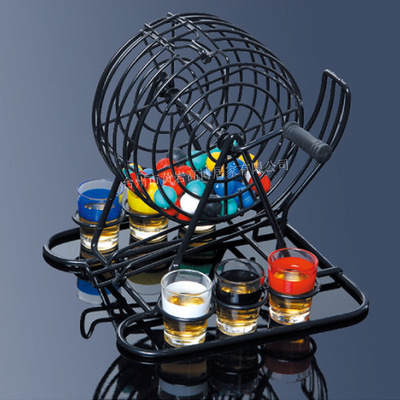 bingo宾果摇奖机 酒具游戏 酒杯游戏 酒吧迷你摇奖机|ms