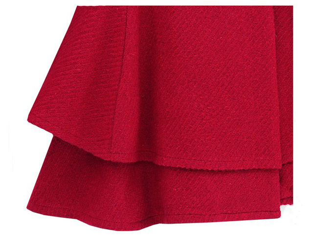 New fashionable foam sleeve skirt pendulum overcoat woolen jacket 