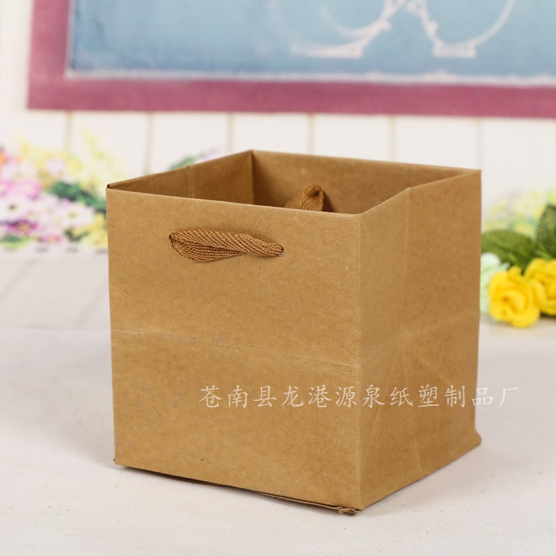 牛皮纸批发 手提纸袋定制 苍南厂家定制环保纸袋 空白购物袋