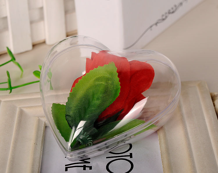 A large quantity of heart-shaped transparent Christmas balls, PS plastic balls, scene decoration, macaron plastic balls, high-quality plastic balls in stock detail image 10