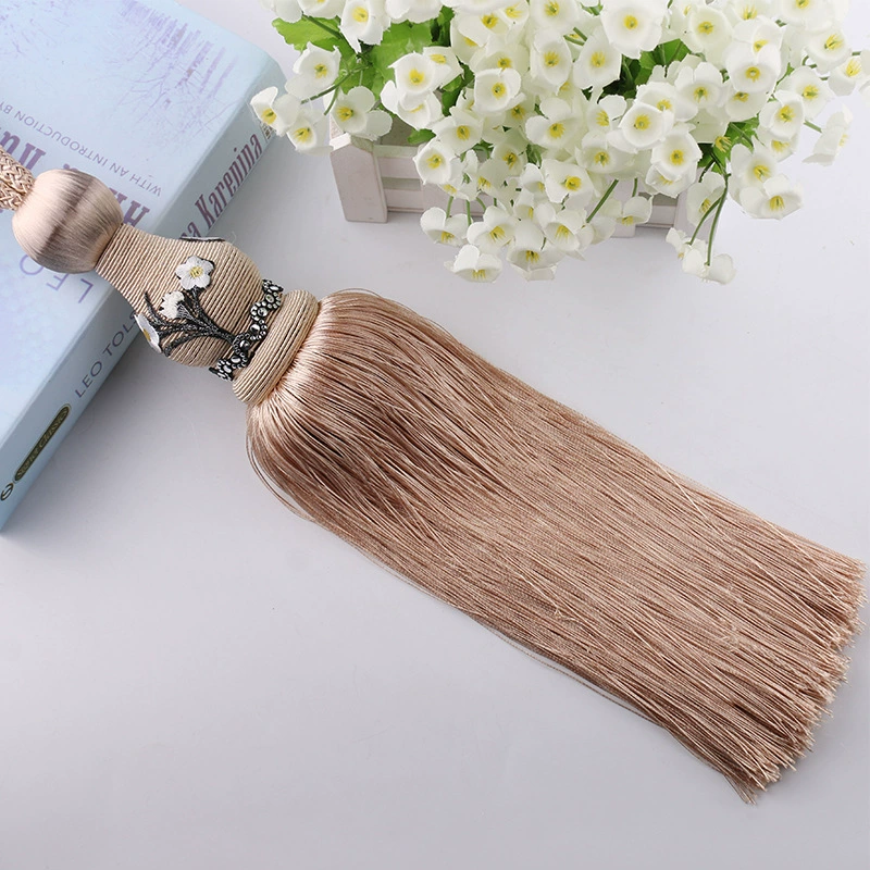 Завод прямой вискоза кисточкой висит мяч шип цветок сливы аппликация один шар занавес головы декоративные в наличии оптом скидки