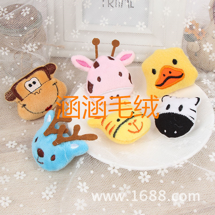 卡通动物头猴子，鸭，公仔头鹿