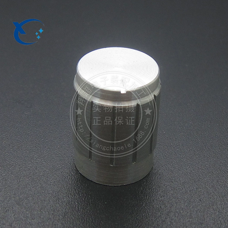 Ручка из алюминиевого сплава Ручка WH148 Ручка потенциометра 15MMX17 мм Внутреннее отверстие 6 мм серебристый