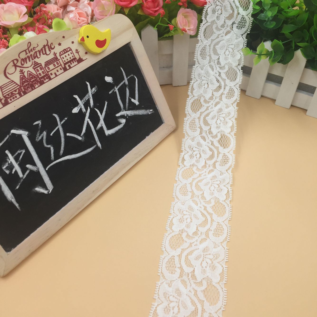 【闽达花边】婚纱围巾服装童装内衣文胸袜子辅料 弹力蕾丝花边