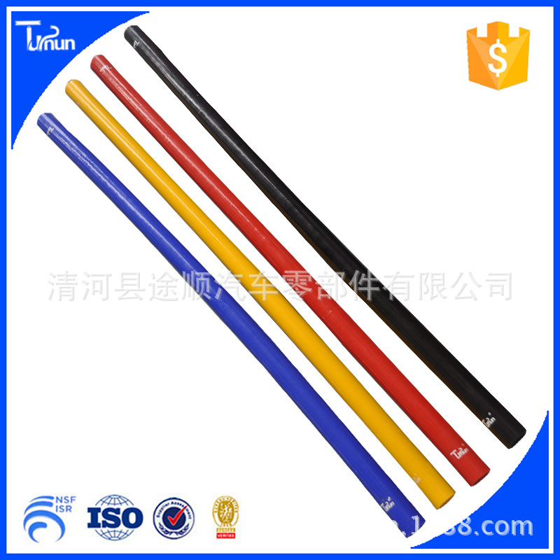 生产硅胶米管汽车发动机水管4层夹布颜色可定制