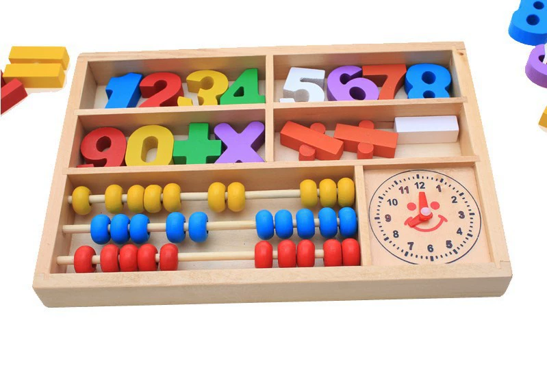 Wooden intellectual digital teaching smart toy, wholesale, training