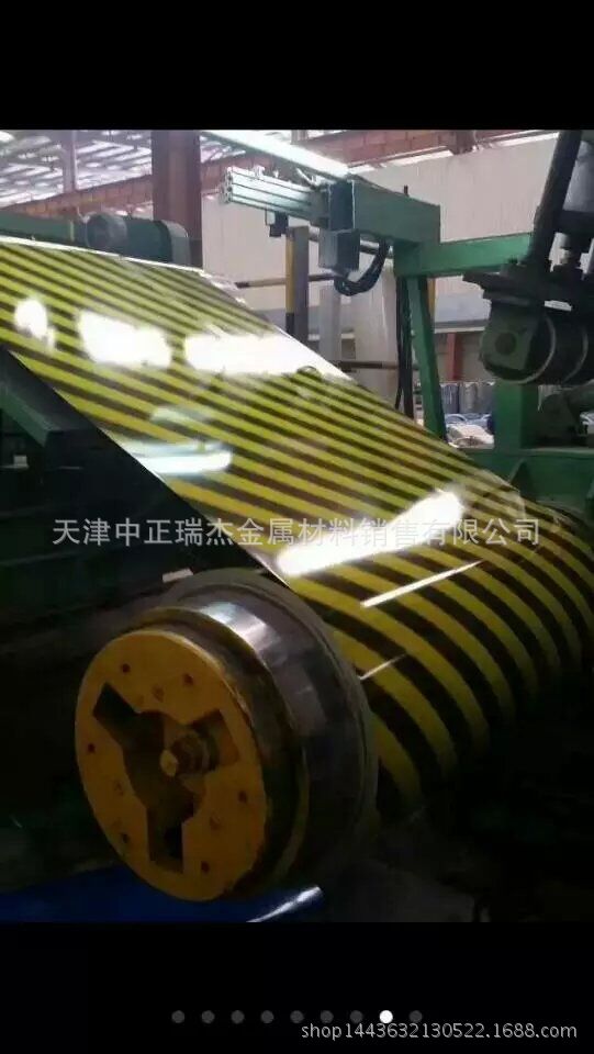 销售黑黄线彩钢板 双色条纹彩钢板 条纹彩涂卷 规格齐全