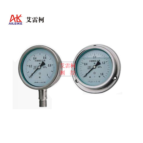 不锈钢压力表Y-60B-F Y-60B-FZ Y-63B-F Y-63B-FZ 防fu型压力表
