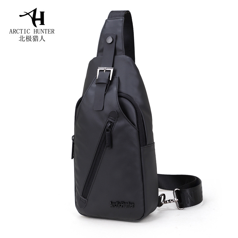 北极猎人新款男包时尚防水牛津布单肩包学生胸包分销爆款斜挎包