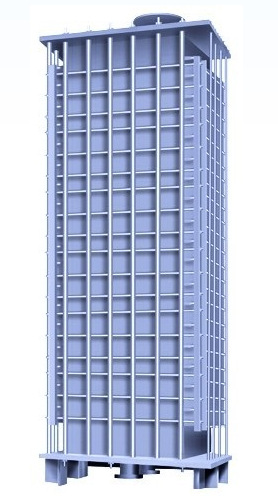 石墨列管式换热器,石墨矩形块孔式换热器