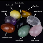 Оптовая торговля импорт нефрит кристалл яйца Половина драгоценный камень Яйцо влагалище здравоохранение Уход за больными размер установите